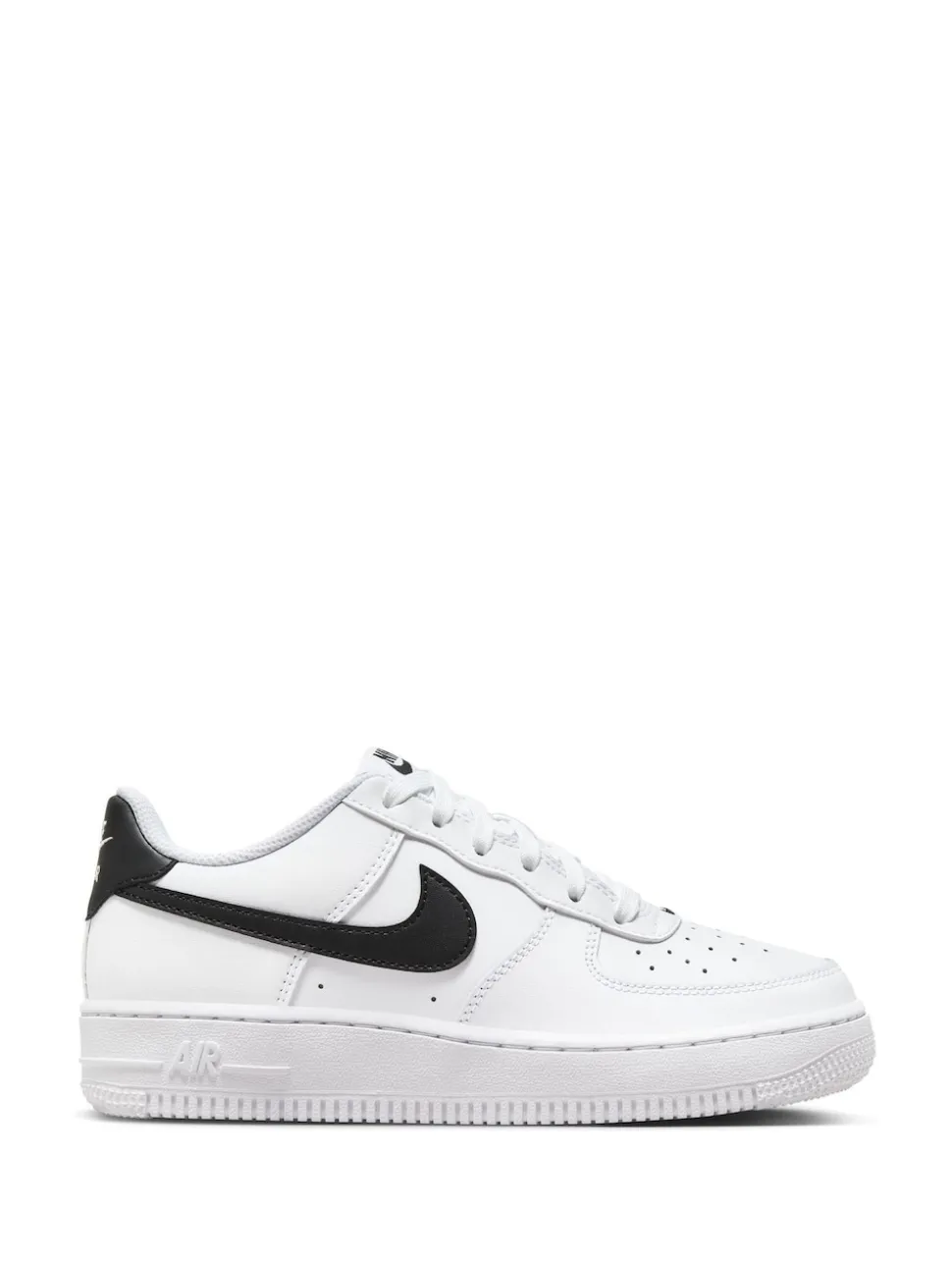 Blanc/Noir - Nike Youth Air Force 1 Trainers