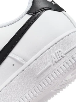 Blanc/Noir - Nike Youth Air Force 1 Trainers