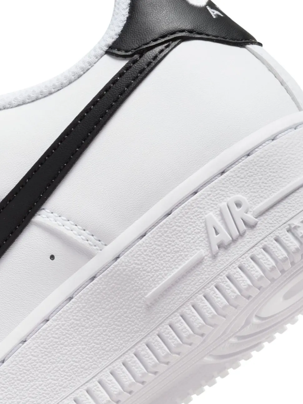 Blanc/Noir - Nike Youth Air Force 1 Trainers