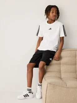 Blanc/Noir - T-shirt adidas Essentials enfant