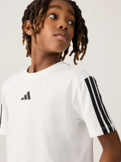 Blanc/Noir - T-shirt adidas Essentials enfant