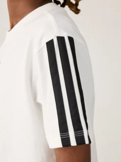 Blanc/Noir - T-shirt adidas Essentials enfant