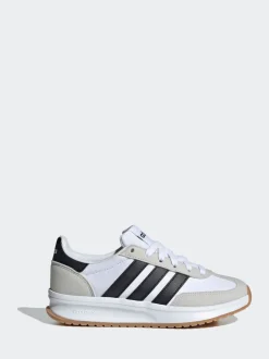 Blanc/Noir/Gris - adidas Run 70s 2.0 Baskets Dentelle Junior