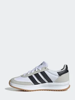 Blanc/Noir/Gris - adidas Run 70s 2.0 Baskets Dentelle Junior