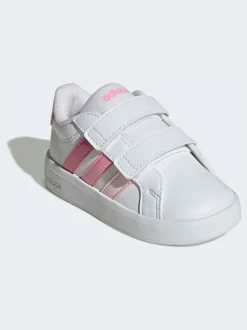 Blanc/Rose - adidas Grand Court 3.0 Baskets bébé