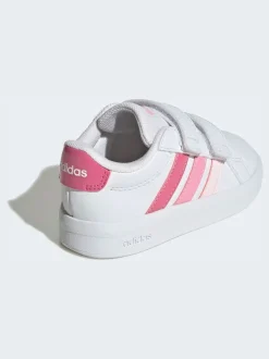 Blanc/Rose - adidas Grand Court 3.0 Baskets bébé