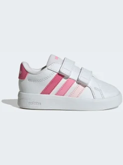 Blanc/Rose - adidas Grand Court 3.0 Baskets bébé