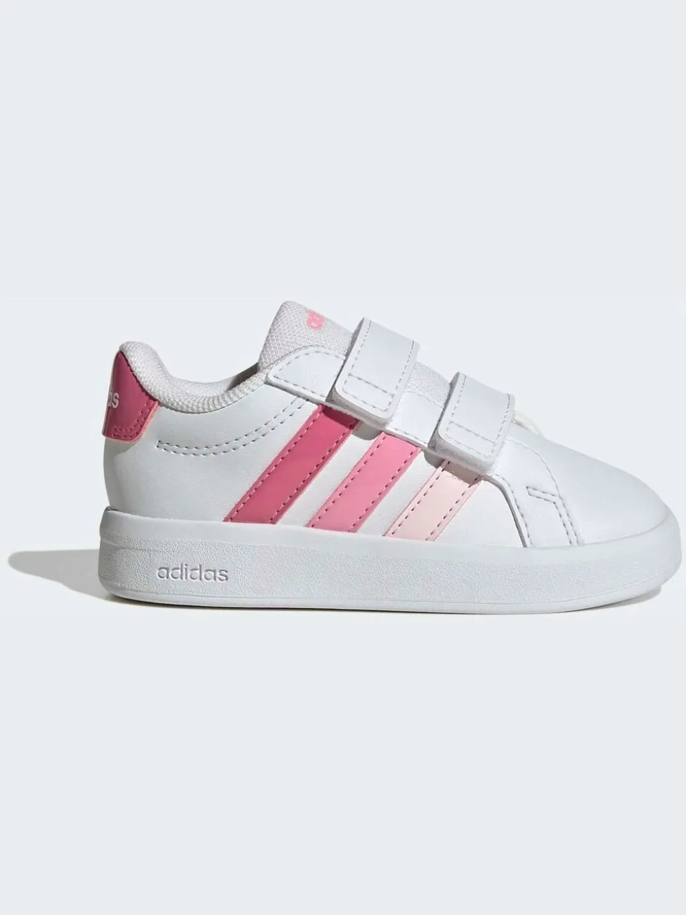 Blanc/Rose - adidas Grand Court 3.0 Baskets bébé
