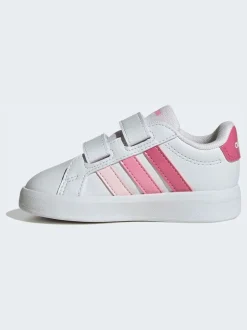Blanc/Rose - adidas Grand Court 3.0 Baskets bébé