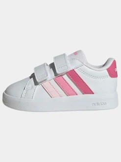 Blanc/Rose - adidas Grand Court 3.0 Baskets bébé