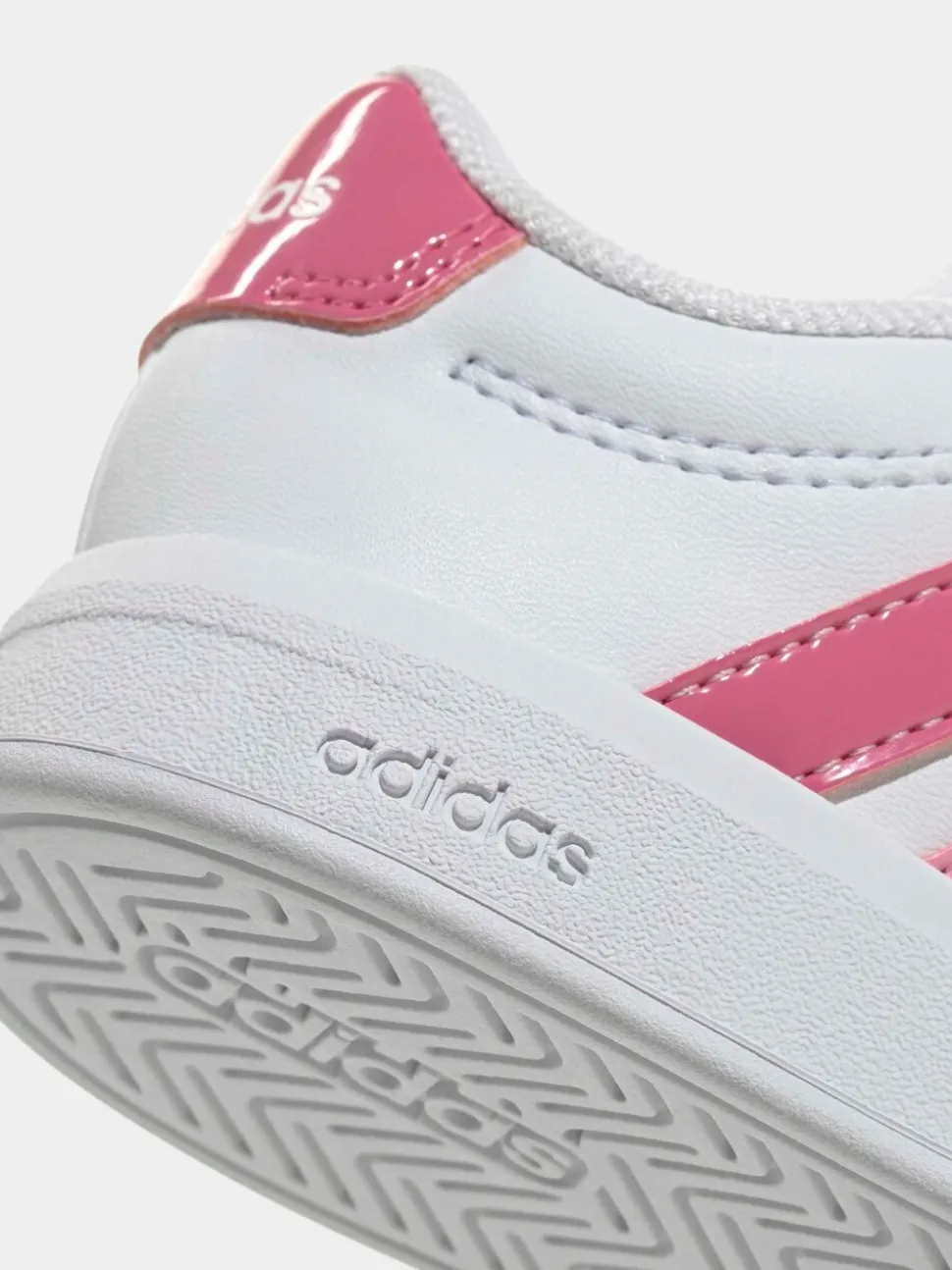 Blanc/Rose - adidas Grand Court 3.0 Baskets bébé