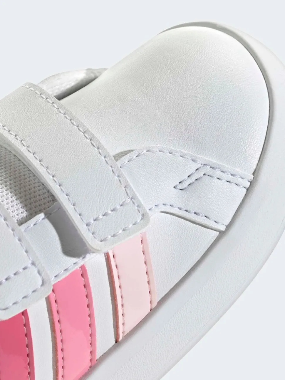 Blanc/Rose - adidas Grand Court 3.0 Baskets bébé