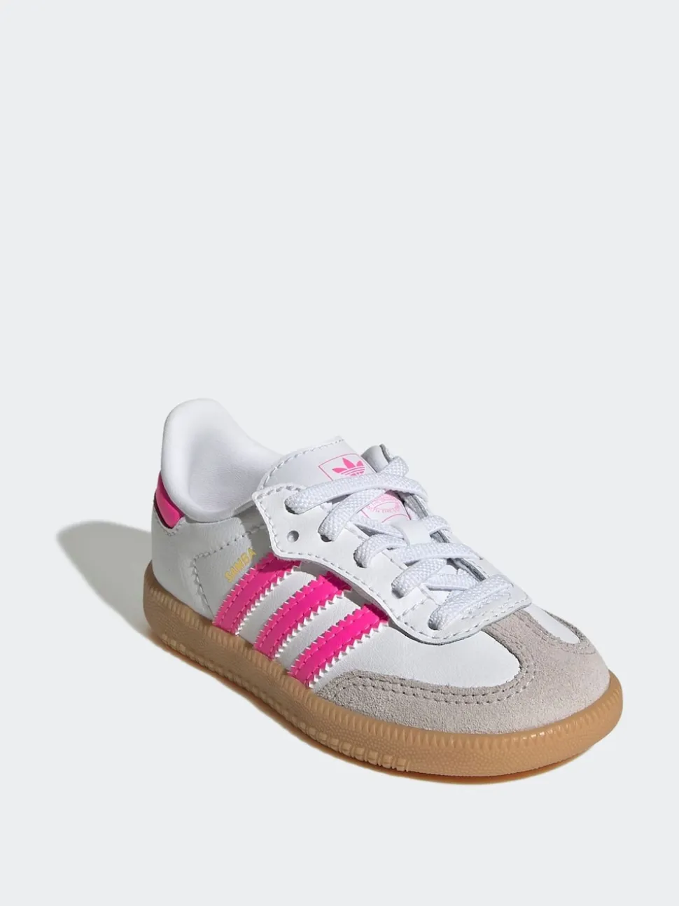Blanc/Rose - Baskets Adidas Original Samba OG Comfort Closure à Dentelles élastiques