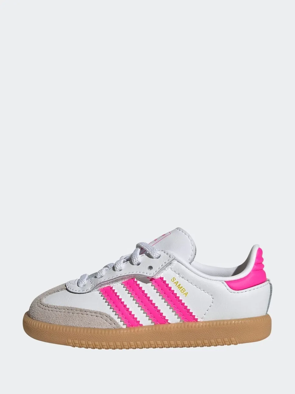 Blanc/Rose - Baskets Adidas Original Samba OG Comfort Closure à Dentelles élastiques