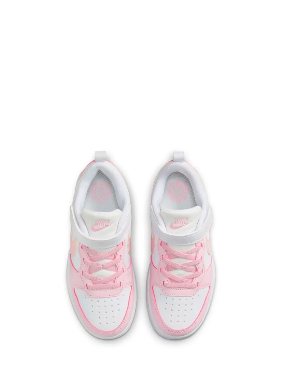 Blanc/Rose - Nike Baskets Junior Court Borough Low Recraft