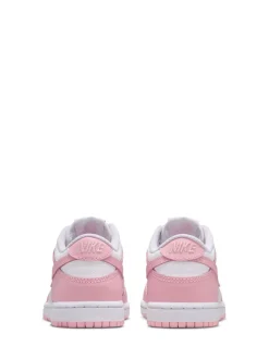 Blanc/rose doux moyen - Nike Junior Dunk Low Trainers