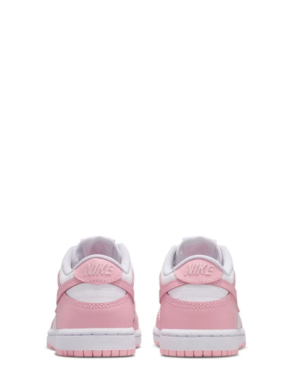 Blanc/rose doux moyen - Nike Junior Dunk Low Trainers