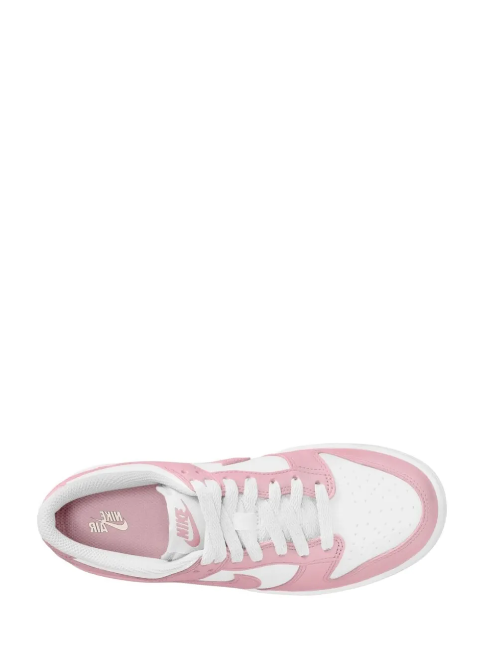 Blanc/rose doux moyen - Nike Youth Dunk Low Trainers