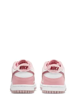 Blanc/rose pâle - Nike Youth Dunk Low Trainers