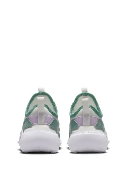 Blanc/vert rose - Baskets Nike Junior Flex de running 4
