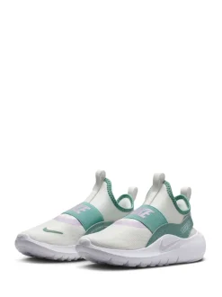 Blanc/vert rose - Baskets Nike Junior Flex de running 4