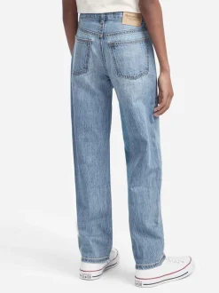 Bleu - Abercrombie & Fitch Jean coupe large