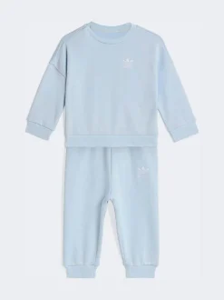 Bleu - Adidas Original ensemble sweat oversize et Joggings bébé