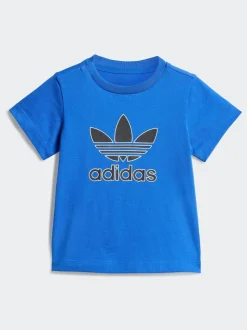 Bleu - adidas Originals Ensemble T-shirt et short trèfle pour Bébé