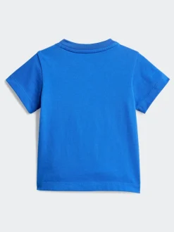 Bleu - adidas Originals Ensemble T-shirt et short trèfle pour Bébé