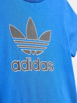 Bleu - adidas Originals Ensemble T-shirt et short trèfle pour Bébé
