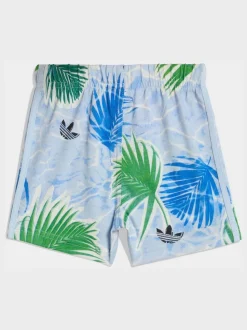 Bleu - adidas Originals Graphic T-Shirt and Shorts Infant Set