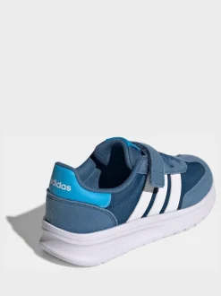 Bleu - adidas Run 70s 2.0 Baskets enfant à crochets et boucles