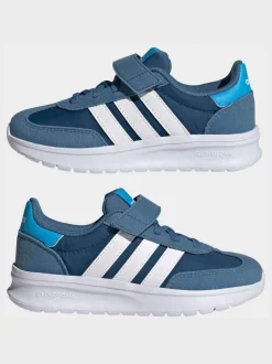 Bleu - adidas Run 70s 2.0 Baskets enfant à crochets et boucles