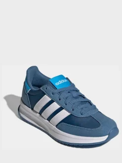 Bleu - adidas Run 70s 2.0 Baskets Dentelle Junior