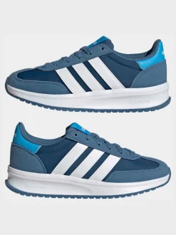 Bleu - adidas Run 70s 2.0 Baskets Dentelle Junior
