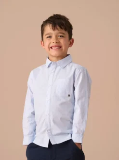 Bleu - Angel & Rocket Chase Orange Couleur Block Smart 100% Coton Chemises