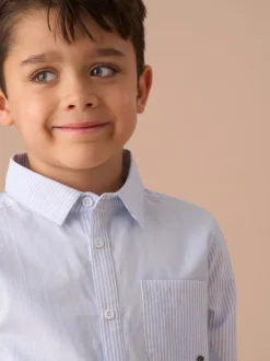 Bleu - Angel & Rocket Chase Orange Couleur Block Smart 100% Coton Chemises