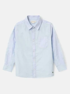 Bleu - Angel & Rocket Chase Orange Couleur Block Smart 100% Coton Chemises