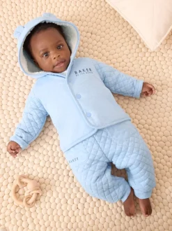 Bleu - Baker by Ted Baker ensemble 3 pièces t-shirt et pantalon matelassé