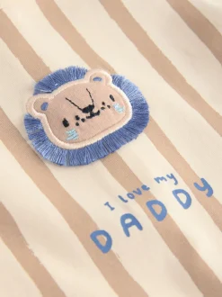 Bleu - Barboteuse en jersey pour bébé