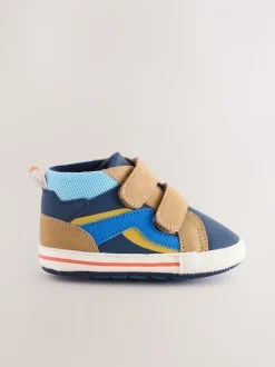 Bleu - Baskets Bébé à fermeture par contact (0-2mois)