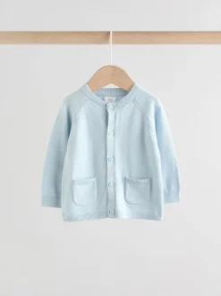 Bleu - Bébé en coton tricoté 100% Cardigans 2 Lot (0mois-3ans)