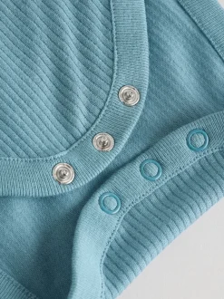 Bleu - Bébé Manches courtes Bodysuits 5 Pack