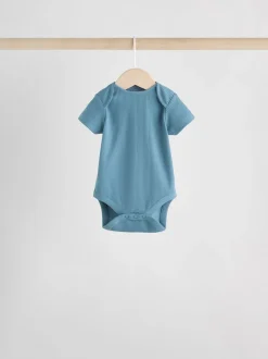 Bleu - Bébé Manches courtes Bodysuits 5 Pack