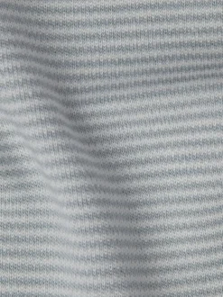 Bleu - Body MORI à encolure enveloppe à manches longues