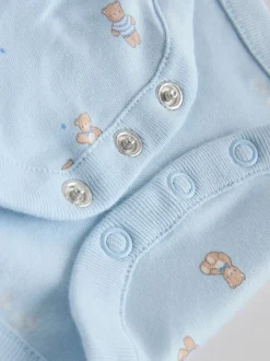 Bleu - Body ours bébé à manches longues