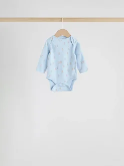 Bleu - Body ours bébé à manches longues