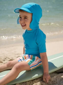 Bleu - Bonnet de bain Légionnaire (3mths-10yrs)