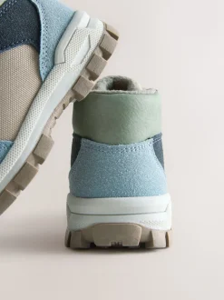 Bleu - Bottines chaudes avec doublure Thinsulate™ style randonnée