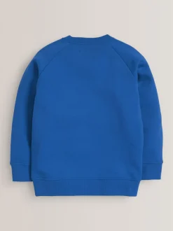 Bleu - Chandail scolaire à col roulé (3-16ans)